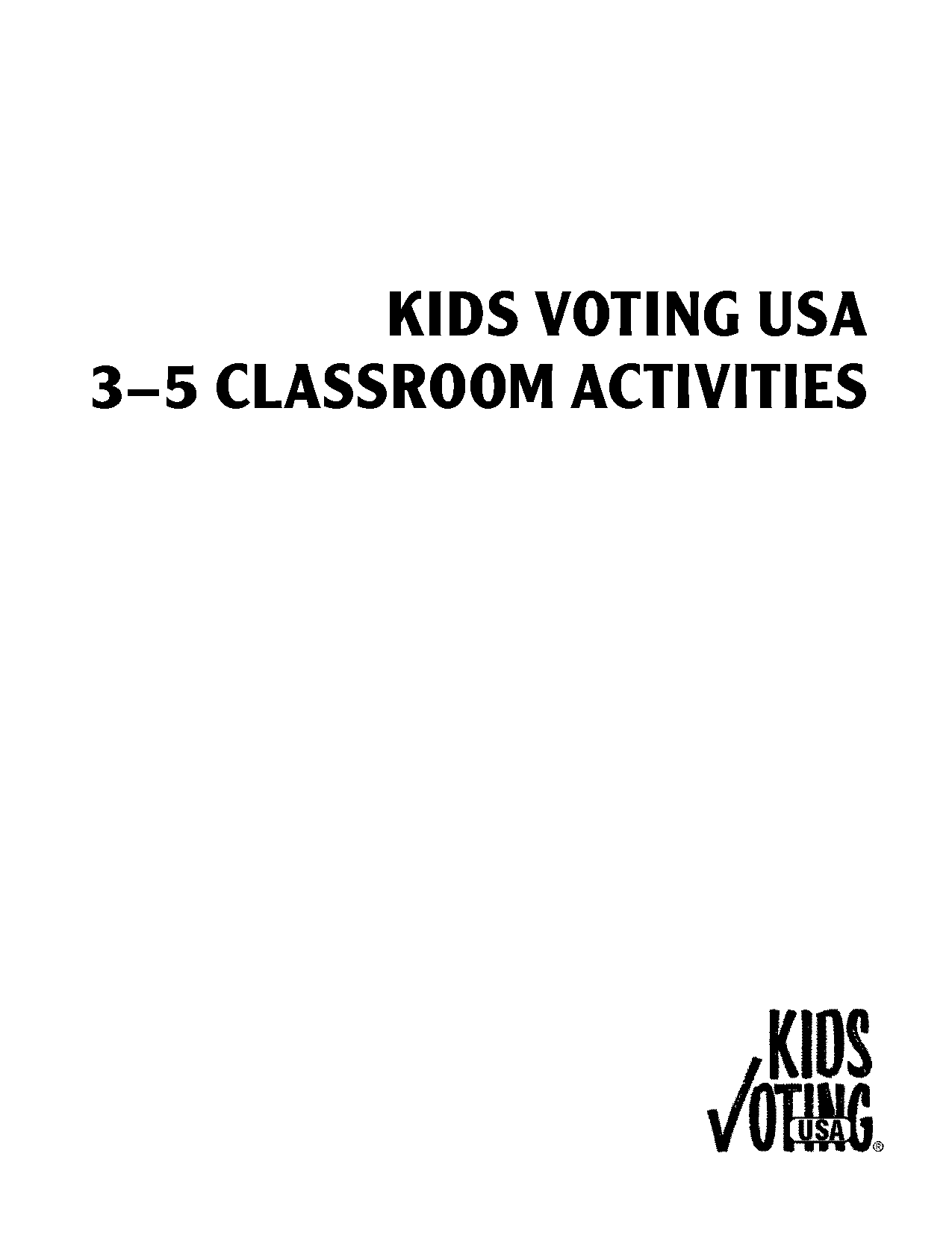 free election worksheets for elementary students